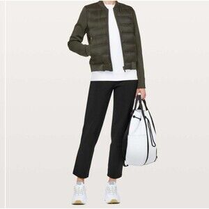 Lululemon Black Womens Stretch High Rise On The Move Pants Size 0